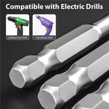 Broken Pipe & Valve Extractor Tool with Assist Rod, Glove for Electric Drill (1/2" 3/4" 1")