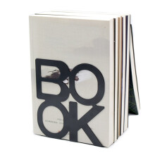 Metal Bookends 2Pcs, Non-Slip Book Stand for Home Office, Library, School Stationery Accessories