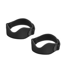 Silicone Patellar Tendon Support Strap 2-Pack, Knee Brace for Women & Men, Adjustable Non-Slip Patella Band Support