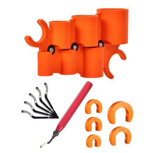 Kit di 12 Utensili Idraulici per Tubi In PEX, Rame, PVC, CPVC: Utensile per Sbavatura, Set di Utensili per La Rimozione