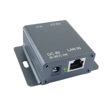 Gigabit POE Injector MAX30W Active POE 9-36Vdc in 48Vdc POE Out Support Solar,Adapter,Portable Charger Power Feeding