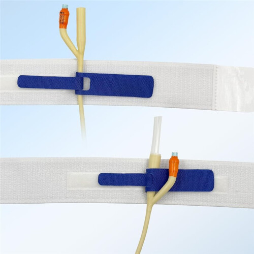 3 Pack 23.6" X 2" Foley Catheter Leg Strap, Features A Dual-Hook Loop Fastener Design for A More Secure Hold 2