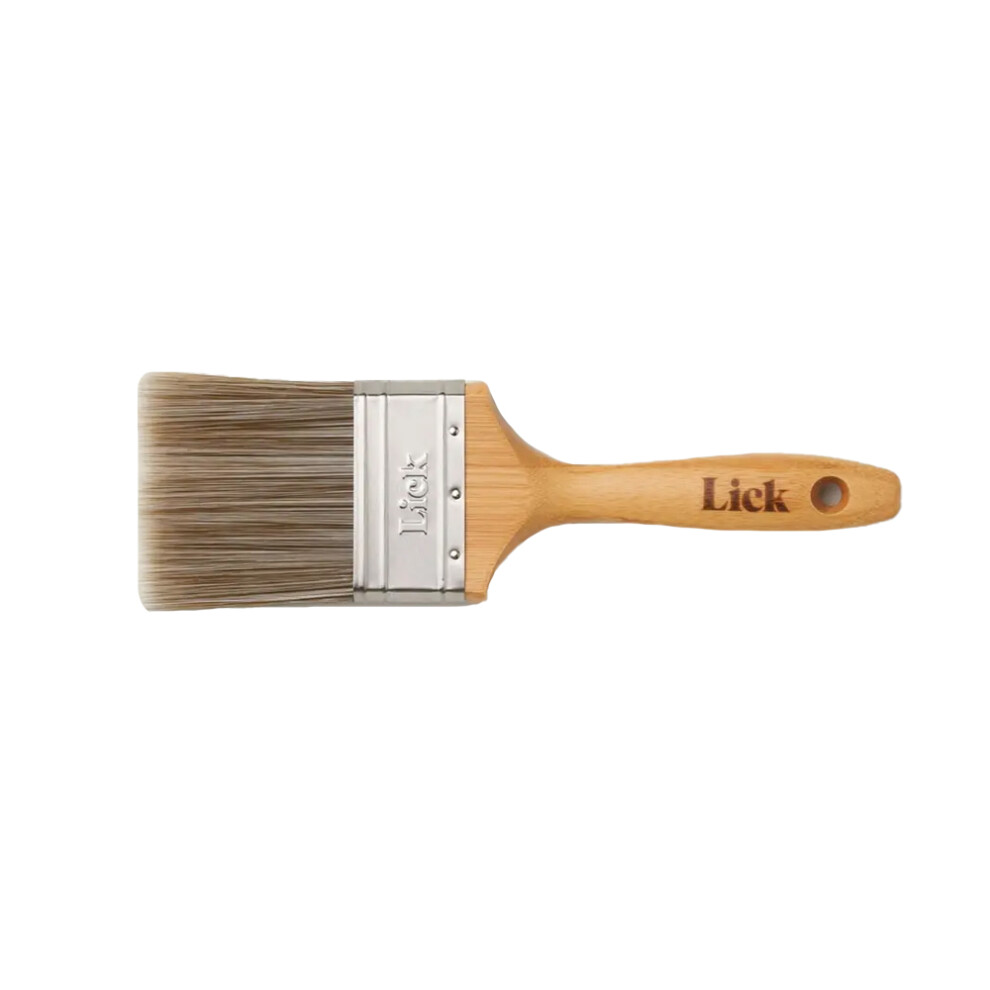 (2In, Brown) Lick Pro Bamboo Flat Paint Brush 5063425921355