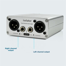 Multi-Functional XLR Audio Isolator Audio Noise Filter Audio Isolator Musical Instrument Balanced Impedance DI Box