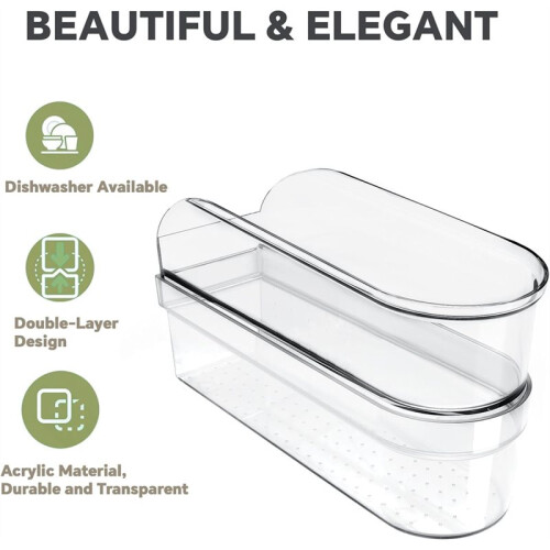 Hand Mixer Storage Case for  KHM5/KHM6/KHM7/KHM9 Series, Double Layer Crylic Transparent Storage Box 2