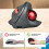Wireless Trackball Mouse Vertical Rechargeable Rollerball Mouse Ergonomic Slient Clikc Gaming Mouse 4