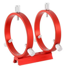 1PC Mount 42/50/60/68/80/90/102mm 3-Point Astrophotography Guide Ring 2 Rings 1 Plate 8 Screws 90mm