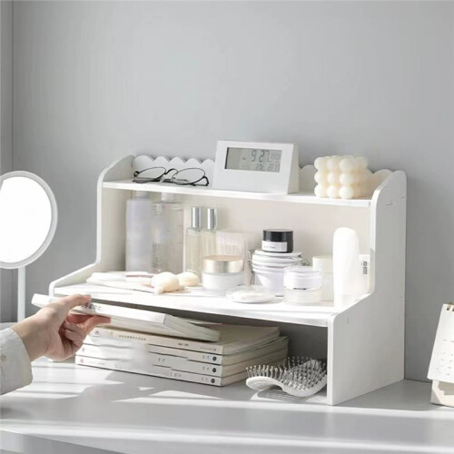 Double-Layer Desktop Storage Rack Organizer for Cosmetics, Sundries - Dawndesslo 2