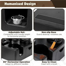 9-DELARS Tillbehörssats för Espresso, 51 mm Espressostamperverktyg, WDT-Verktyg för Espresso, Espressostamperstation