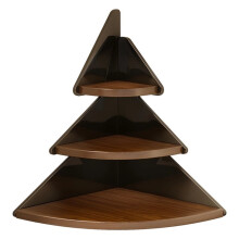 Corner Shelves Floating Corner Shelf Set of 3 Solid Wood Corner Wall Shelves Shelving for Plant for Bedroom Kitchen