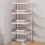 Modern Simplicity Iron Book Stand for Students with Layered Bookshelf 3