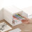 Desktop Transparent Storage Box with Drawer Office Document Storage Sundries Holder Stationery Stackable Desktop 3