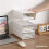 Desktop Transparent Storage Box with Drawer Office Document Storage Sundries Holder Stationery Stackable Desktop 5