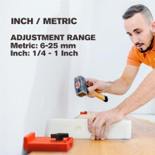 Verpakking van 20 Vloerafstandhouders, Instelbereik Inch (1/4 Tot 1 Inch), Metrische Maatvoering, 6 Tot 25 mm, Gereedschap voor Laminaatvloeren