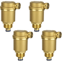 Automatic Quick Bleeders, G1/2 Inch Brass Automatic Bleed Valve,Radiator Valve for Solar Water Heater, Pressure Relief