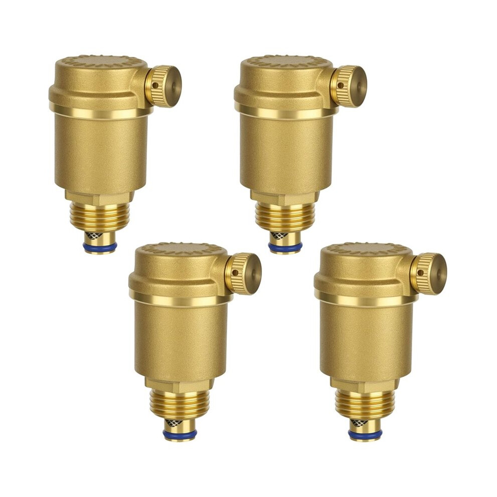 Automatic Quick Bleeders, G1/2 Inch Brass Automatic Bleed Valve,Radiator Valve For Solar Water Heater, Pressure Relief 4713194465741