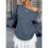 Women'S Off Shoulder Sweatshirt Drop Shoulder Oversized Long Sleeve Pullover Top Deep  S 3