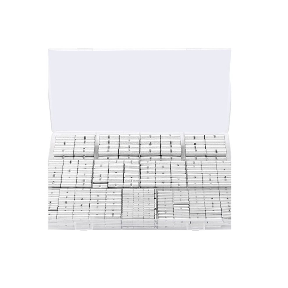 460Pcs Non Insulated Butt Connectors Kit, 24-8 Gauge Uninsulated Wire Connectors Of Tinned Red Copper 6132050853290