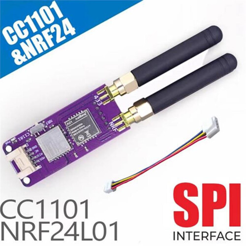 Voor M5stack StickC Plus2 CC1101 NRF24L01 Plug en  Grove-Interface voor Bruce-Firmware 1