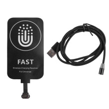Type C Wireless Charging Receiver Thin Wireless Charging Receiver USB C Overcurrent Protections Model for Cell Phones