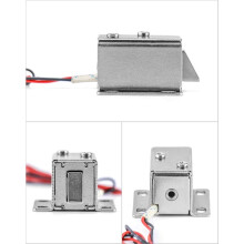 Electromagnetic Solenoid Lock,Door Drawer Tongue Down  12V Slim Design Assembly for Cabinet Door Drawer Safety Lock
