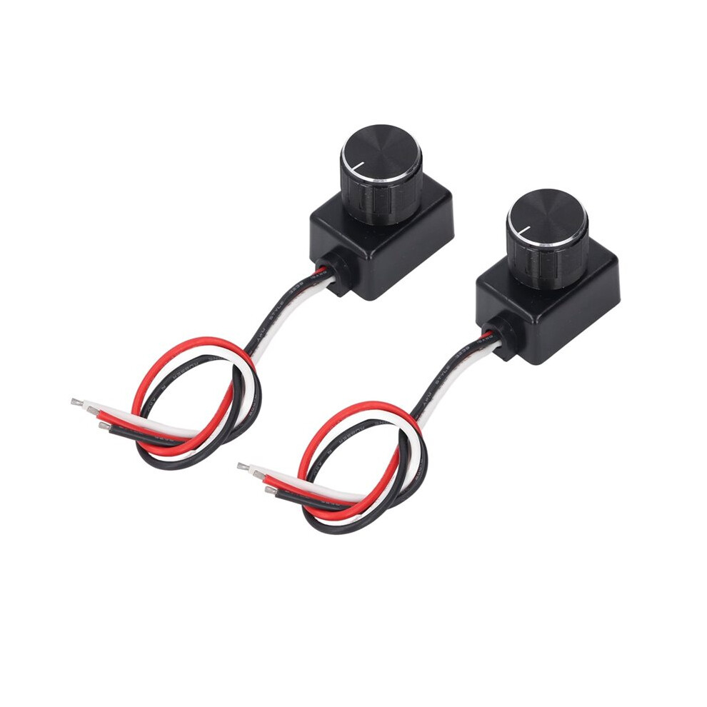2 Pack Dimmable Led Dimmer Smooth Dimming From 5%-, Pwm Knob, 12-24V For Rv Boat Truck Strip Lighting 4711834857802