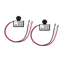 2 Stück 105V-130V Wechselstrom-Lichtsensor mit Dämmerungssensor und Tageslichtsteuerung, Inklusive Muttern und Unterlegscheiben