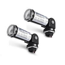 2pcs Dusk to Dawn Sensor for Outdoor Lighting Photocell Sensor Photoelectric for Wall Porch Light (120V)