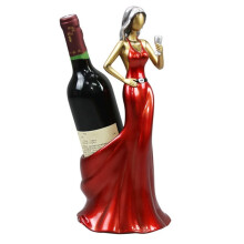 Red Wine Rack Home Decoration Ornaments Grape Wine Display Rack Cabinet Decoration Design Girl Wine Bottle Holder Red