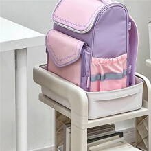 Rolling Under-Desk Cart-Mobile Storage Organizer with Wheels for Students,Multi-Tier Bookshelf&School Supply Holder B
