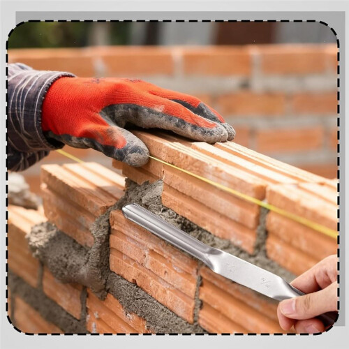 1/2" X 5/8" Masonry Jointer Concrete Jointer Brick Tool Double Ended Masonry Pointing Tofor Cement Pointing Trowel Tools 2