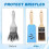 3-Pack Silicone Paint Brush Protector Covers for 2" Brushes - Ideal for Storage & Shape Maintenance 6