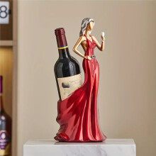 Red Wine Rack Home Decoration Ornaments Grape Wine Display Rack Cabinet Decoration Design Girl Wine Bottle Holder Red