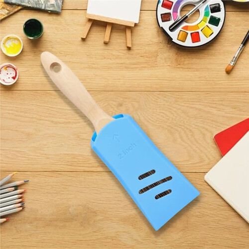 3-Pack Silicone Paint Brush Protector Covers for 2" Brushes - Ideal for Storage & Shape Maintenance 2