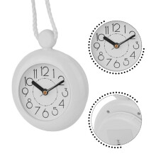 Reloj de Baño Impermeable de 11,5 cm de Diámetro con Cordón de Nailon para Cocina, Dormitorio, Accesorios para el Hogar.