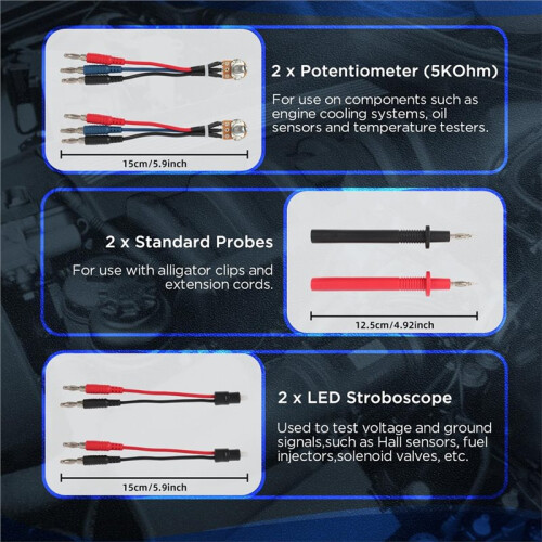 48PCS Automotive Circuit Test Leads Kit Electrical Breakout Leads Automotive Kit Multi Function Auto Diagnostic Tools 2