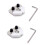 2Pcs 1.75mm 3D Printer Filament  Conector Joiner Tool for All Kind 3d Printer Accessories White 1