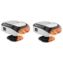 Fast Heating 12VCar Heater & Defroster, Dual Speed Quick Warm , Front Demister for Winter Car Heating & Defogging 2pc