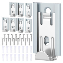 Set van 8 Stevige, Verstelbare Spiegelklemmen voor Wandmontage, 5 X 3,3 cm
