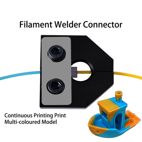 2Pcs 1.75mm 3D Printer Filament  Conector Joiner Tool for All Kind 3d Printer Accessories Black 2