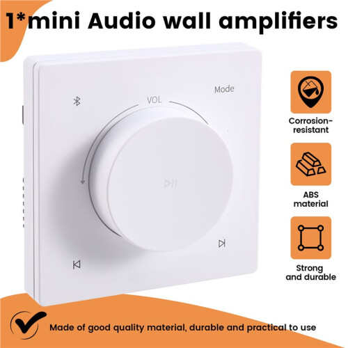 Audio Wall Amplifiers Bluetooths TF AUX Music Control Panel Stereo Ceiling Speakers Controller Home Theater Systems 2