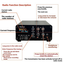 FM25TX 2.5W FM Transmitter Stereo FM Radio Audio Playback and Transmission Function MP3 Wireless EU Plug