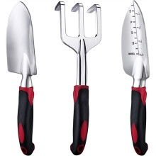 Garden Tool Set, 3 Piece Heavy Duty Garden Trowels Garden Hand Shovels, Idea for Transplanting, Weeding and Planting