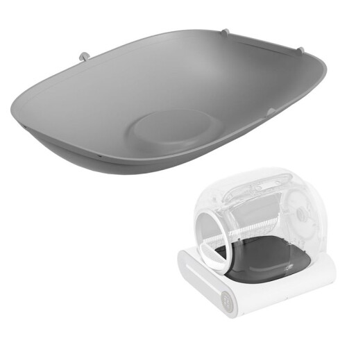 For Tipro X30 Accessory PJ 032Automatic Cat Litter Box Silicone Mat, Leakproof Grey Pad for Cats, Replacement Accessory 1