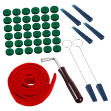 Herramientas de Afinación de Piano, Kit Profesional con Llave de Tono de Fieltro y Sordina de Goma (90 Arandelas de Fieltro).