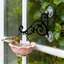 Support de Mangeoire Ă Oiseaux Robuste avec Ventouse, Ă Fixer sur une FenĂŞtre, un Balcon, une Terrasse ou une Balustrade.
