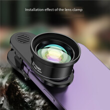 Pince Professionnelle pour Objectif de Téléphone Portable de 17 mm avec Position de L'Objectif Réglable, Universelle pour Téléphones Portables