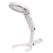 Opvouwbaar met 8 LED-Lampjes, 5x 11x Standaard Bureau voor Sieraden Taxatie, Lezen, Reparatie, Vergrootglas, Draagbaar, Handzaam