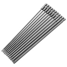 11pcs 200mm Extra Long Torx Bit Set, Security Torx Bits with Magnetic S2 Steel