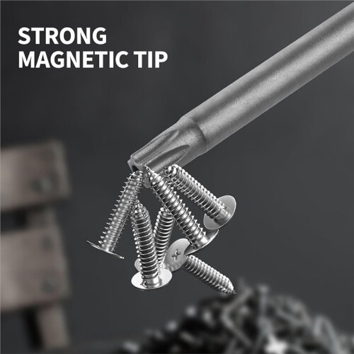 11pcs 200mm Extra Long Torx Bit Set, Security Torx Bits with Magnetic  S2 Steel 1